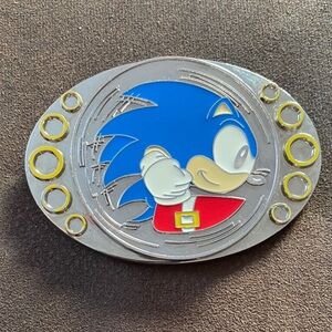 Sonic the Hedgehog Belt Buckle - Blue and Silver